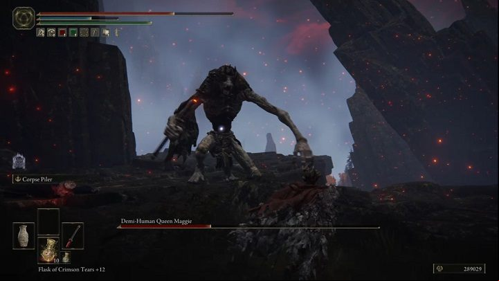 You can also lure the boss to a safer area - Elden Ring: How to beat Demi-Human Queen? - Altus Plateau - Elden Ring Guide