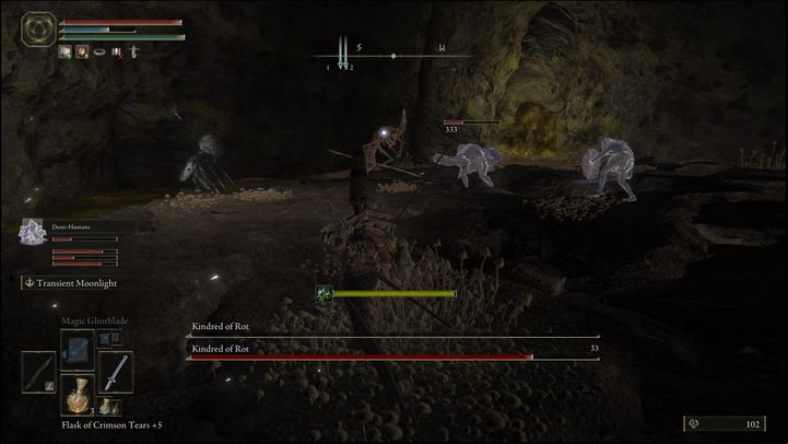 The swarm of projectiles is their most dangerous move, as even if they miss you, they can turn back and hit you in the back - Elden Ring: How to beat Kindred of Rot? - Altus Plateau - Elden Ring Guide