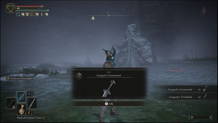 For defeating the Valiant Gargoyles, you will receive their weapons, namely Gargoyle's Greatsword and Gargoyle's Twinblade, as well as 30,000 Runes - Elden Ring: How to beat Valiant Gargoyle? - Nokron, Eternal City - Elden Ring Guide