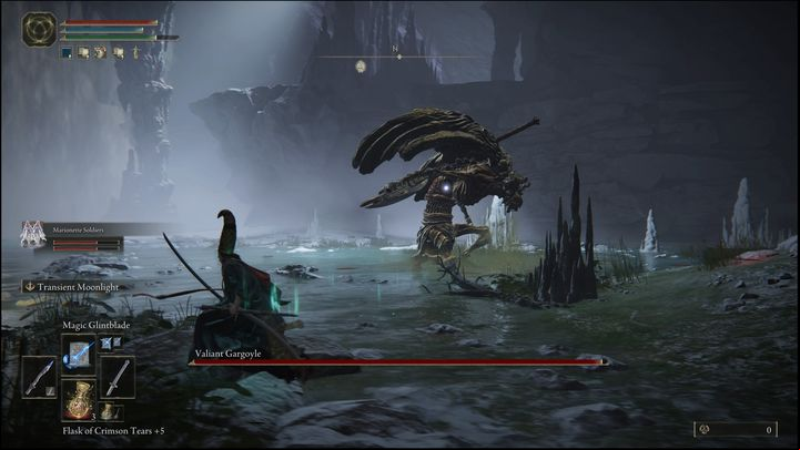 If a gargoyle stands in place, this most likely means its about to cover a large area in poison - Elden Ring: How to beat Valiant Gargoyle? - Nokron, Eternal City - Elden Ring Guide