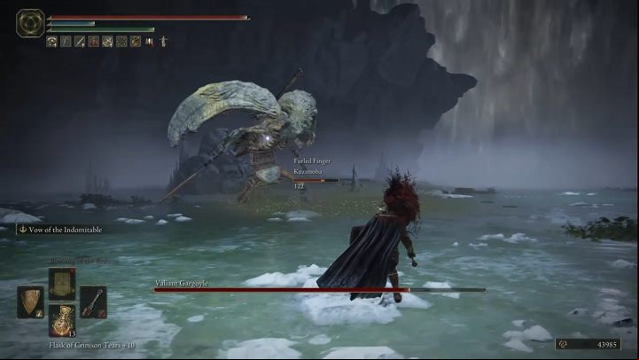The Valiant Gargoyle will spread poison relatively often - in such case, keep your distance and wait for the poisonous cloud to disappear - Elden Ring: How to beat Valiant Gargoyle? - Nokron, Eternal City - Elden Ring Guide