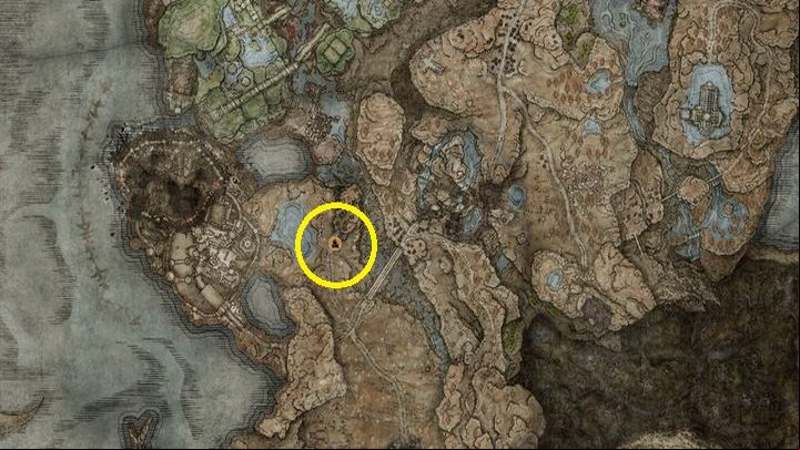 Go north from the Tree-Path Cross Site of Grace - Shadow of the Erdtree: All Sites of Grace in main regions map - Secrets and Collectibles - Elden Ring Guide