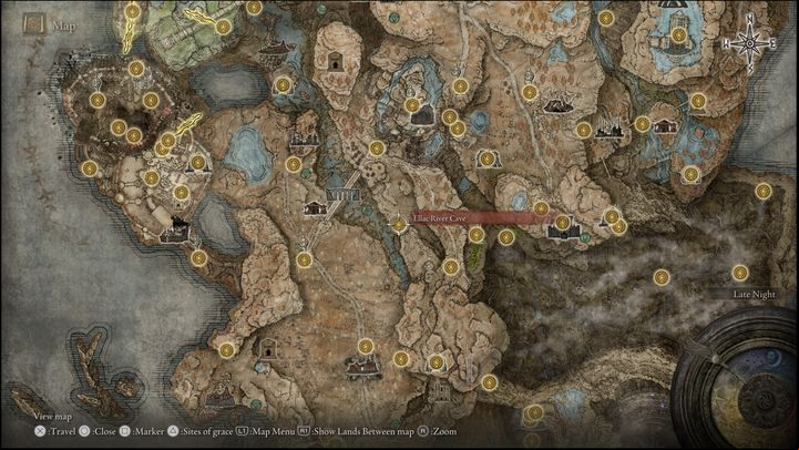 6 - Shadow of the Erdtree: All Sites of Grace in main regions map - Secrets and Collectibles - Elden Ring Guide