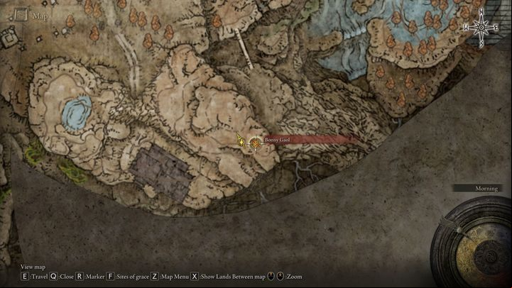 Go there from Bonny Village, turn onto the main road and walk straight ahead - Shadow of the Erdtree: All Sites of Grace in main regions map - Secrets and Collectibles - Elden Ring Guide