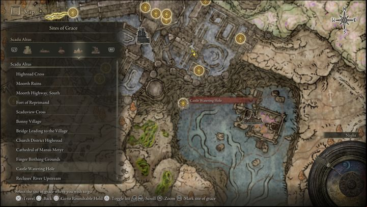 22 - Shadow of the Erdtree: All Sites of Grace in main regions map - Secrets and Collectibles - Elden Ring Guide