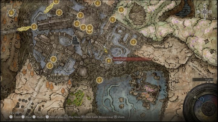 To discover this Site of Grace, you must head to the Church District Entrance Site of Grace and head north, jumping on the roofs of the buildings - Shadow of the Erdtree: All Sites of Grace in main regions map - Secrets and Collectibles - Elden Ring Guide