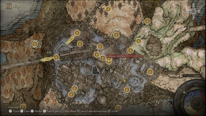 28 - Shadow of the Erdtree: All Sites of Grace in main regions map - Secrets and Collectibles - Elden Ring Guide