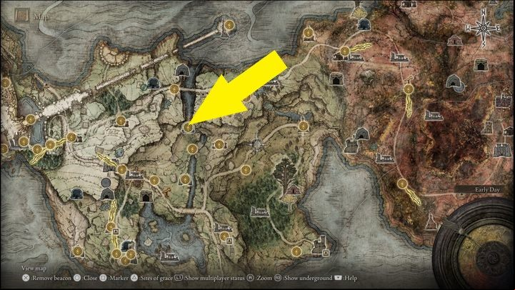 You will meet the Grave Warden Duelist for the first time in Limgrave, and more specifically in the Murkwater Catacombs - Elden Ring: How to beat Grave Warden? - Limgrave - Elden Ring Guide
