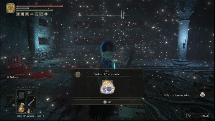 The standard version of the boss located in Leyndell will reward you with Soldjars of Fortune Ashes and 15,000 Runes - Elden Ring: How to beat Grave Warden? - Limgrave - Elden Ring Guide