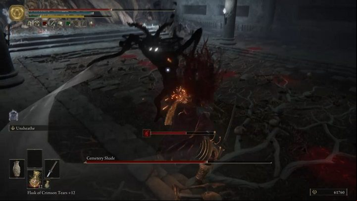 The opponent has access to various attacks - Elden Ring: How to beat Cemetery Shade? - Limgrave - Elden Ring Guide