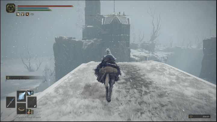 The road is there - it is simply invisible - Elden Ring: Sorceries and Incantations (Mountaintops of the Giants) - list of all - Mountaintops of the Giants region - Elden Ring Guide