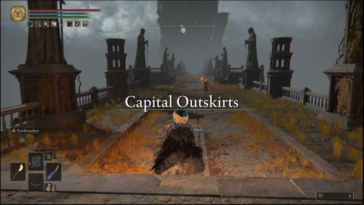 Instead of taking the elevator down to the Forbidden Lands, turn right and go to the walls - Elden Ring: How to beat Fell Twin? - Leyndell, the royal capital - Elden Ring Guide