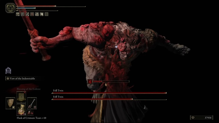 You will most likely be dealing with a Fell Twin wielding an ax first - Elden Ring: How to beat Fell Twin? - Leyndell, the royal capital - Elden Ring Guide