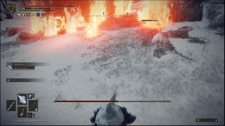 The second phase of the fight is characteristic - Elden Ring: How to beat Fire Giant? - Mountaintops of the Giants - Elden Ring Guide