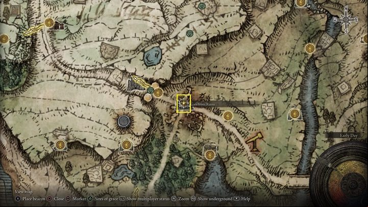 The first map fragment you'll find will probably be one of Limgrave, West - Elden Ring: Where to find map fragments? List - FAQ - Elden Ring Guide