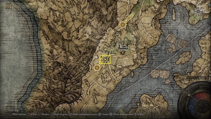 Map: Liurnia, West is located at the eastern end of the world, on the road to the Caria Manor - Elden Ring: Where to find map fragments? List - FAQ - Elden Ring Guide