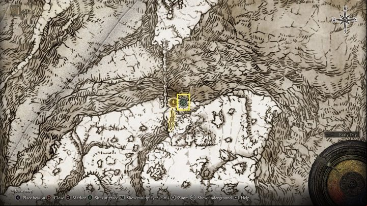 By heading north-east from the Grand Lift of Rold, you will soon reach a site of grace called Zamor Ruins - Elden Ring: Where to find map fragments? List - FAQ - Elden Ring Guide