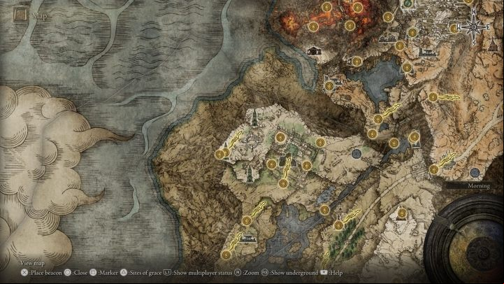 The ruins with stairs under the floor are between Ranni's Rise and Renna's Rise - Elden Ring: Sorceress Sellen - walkthrough - Quests - Elden Ring Guide