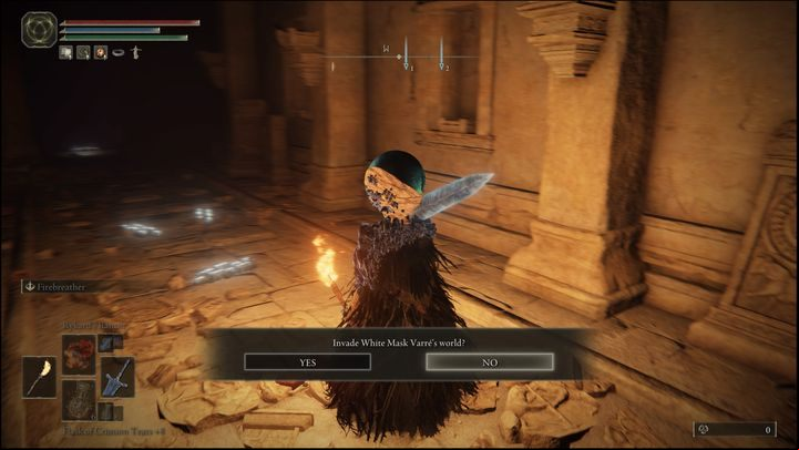When you get to the Mohgwyn Palace, go up the stairs - Elden Ring: White Mask Varre - walkthrough - Quests - Elden Ring Guide