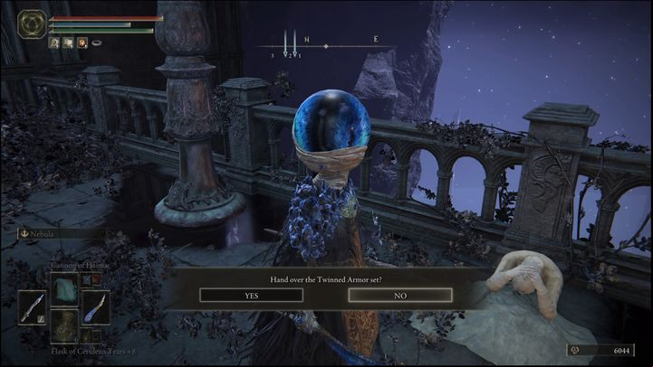 You can give him the Twinned Set that fell from D, Hunter of the Dead in the Roundtable Hold - Elden Ring: Fia - walkthrough - Quests - Elden Ring Guide