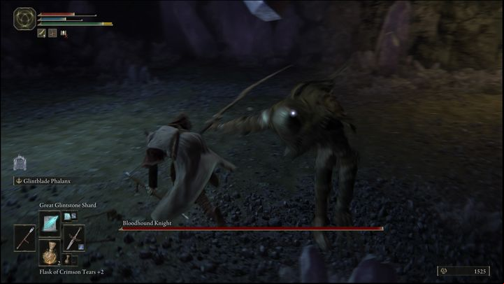 After getting in the cave, you have to go deeper and go downstairs, while watching out for some crystal snails - Elden Ring: Latenna, the Albinauric - walkthrough - Quests - Elden Ring Guide