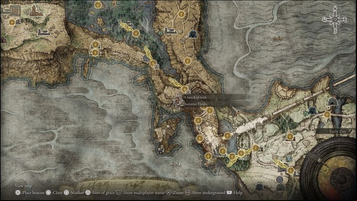 In Liurnia of the Lakes, not far beyond Stormveil Castle, there is Church of Irith - Elden Ring: Thops - walkthrough - Quests - Elden Ring Guide
