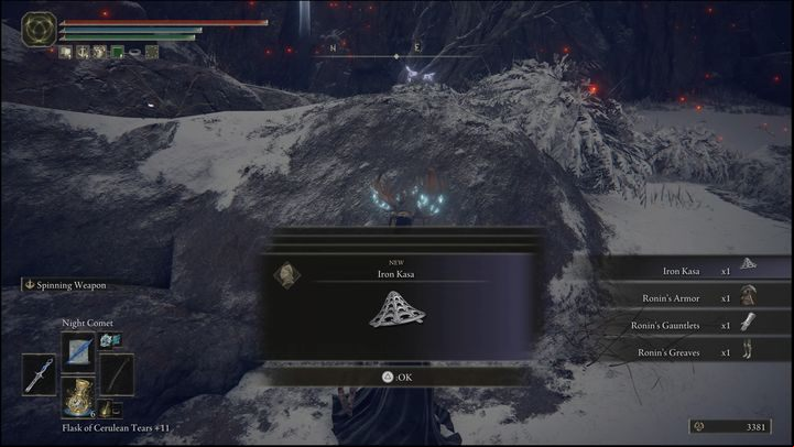 Yura will now move to the Zamor Ruins site of grace in Mountaintops of the Giants - Elden Ring: Bloody Finger Hunter Yura - walkthrough - Quests - Elden Ring Guide