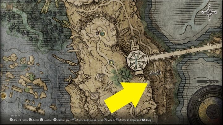 To get access to Jarburg, travel to the area marked in the screenshot - Elden Ring: Jar Bairn - walkthrough - Quests - Elden Ring Guide