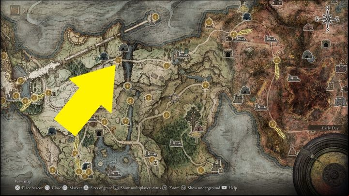 Alexander is located near the Saintsbridge site of grace in Limgrave - Elden Ring: Iron Fist Alexander questline - walkthrough - Quests - Elden Ring Guide
