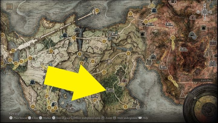 The exact location of Blaidd are the ruins in Mistwood in Limgrave - Elden Ring: Blaidd - walkthrough - Quests - Elden Ring Guide
