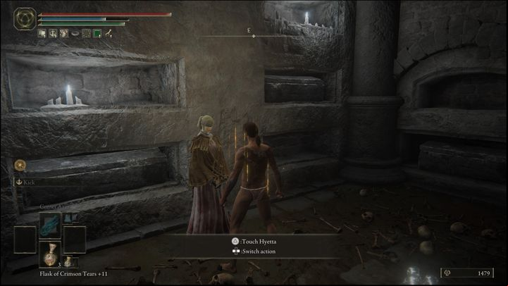 When you touch Hyetta, you will receive rewards and items - Elden Ring: Hyetta - walkthrough - Quests - Elden Ring Guide