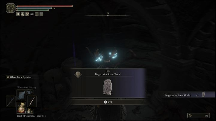 These include Fingerprint Stone Shield and Inescapable Flame incantation - Elden Ring: Hyetta - walkthrough - Quests - Elden Ring Guide