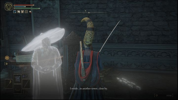 After talking to Ranni, you must go down to the lower levels of the tower to talk to her companions' spiritual projections - Elden Ring: Seluvis - walkthrough - Quests - Elden Ring Guide
