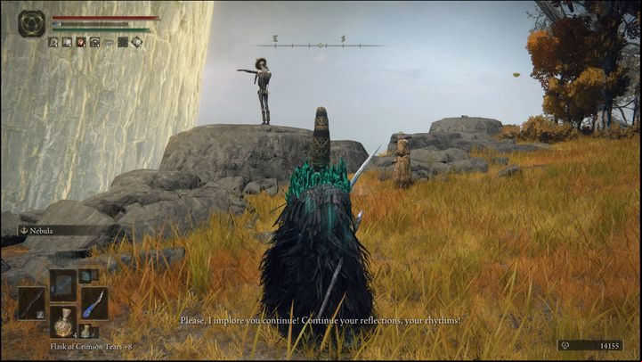 From West Capital Ramparts site of grace head southwest along the balcony - Elden Ring: Brother Corhyn / Goldmask - walkthrough - Quests - Elden Ring Guide
