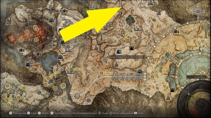 To get Radiant Gold Mask, you need to go to the first location where you've encountered Goldmask - Elden Ring: Brother Corhyn / Goldmask - walkthrough - Quests - Elden Ring Guide