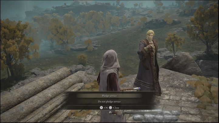 After clearing out the fort, return to the location of the quest giver - Elden Ring: Kenneth Haight questline - walkthrough, solution - Quests - Elden Ring Guide