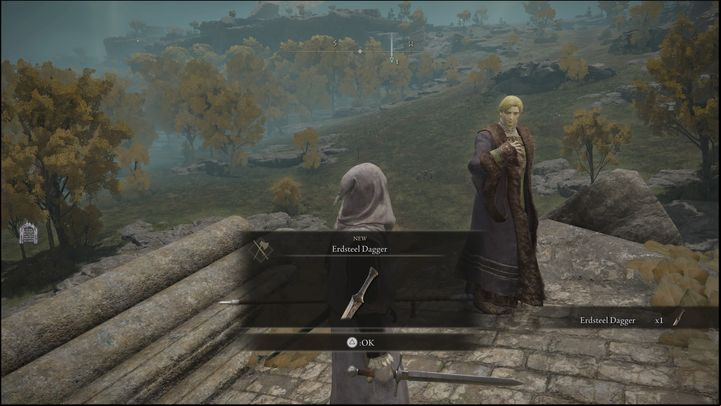 Completing Kenneth Haight's questline yields the Erdtree Dagger, Ancient Dragon Smithing Stone (this one is received from Nepheli Loux) and the ability to buy another stone for 20 - Elden Ring: Kenneth Haight questline - walkthrough, solution - Quests - Elden Ring Guide