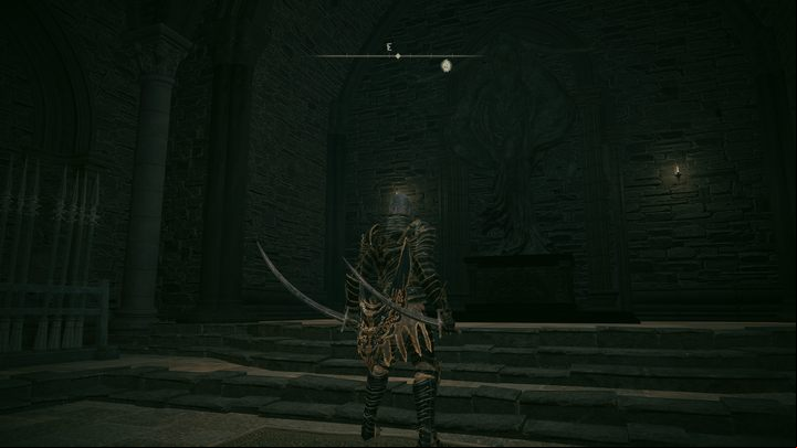 A short corridor will finally lead you to the statue we are looking for - Shadow of the Erdtree: How to open the age behind the headless statue? - Secret locations - Elden Ring Guide