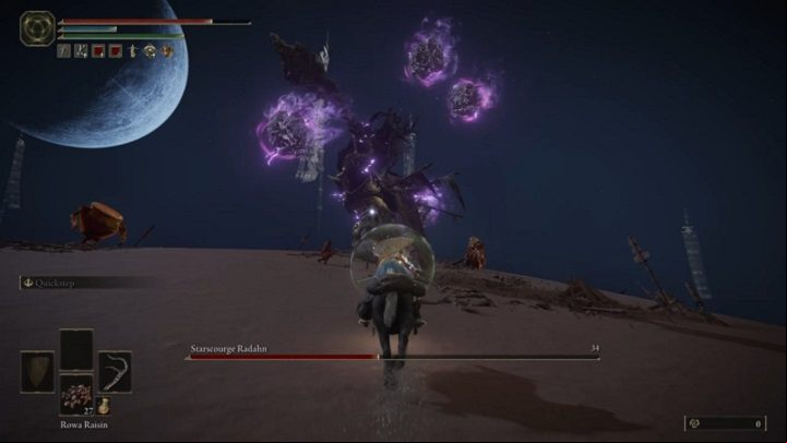 In this phase, most of the enemy's attacks will be devastating, so be careful - Elden Ring: How to beat Starscourge Radahn? - Caelid - Elden Ring Guide