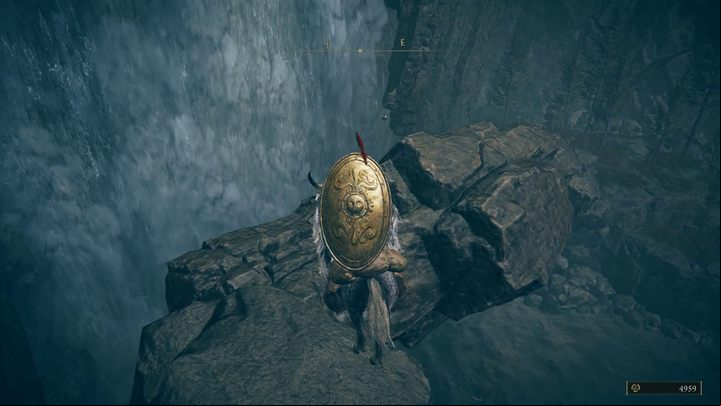 Carefully go down the stone ledges to the right of the waterfall - Shadow of the Erdtree: How to reach the Cerulean Coast? - Secret locations - Elden Ring Guide