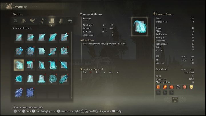 Cannon of Haima is perfect for both PvE and PvP (albeit more useful in invasions rather than standard 1v1 battles) - Elden Ring: Best Sorceries - list - Basics - Elden Ring Guide