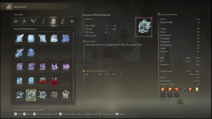 This spell unleashes a horde of souls that home on the opponent - Elden Ring: Best Sorceries - list - Basics - Elden Ring Guide