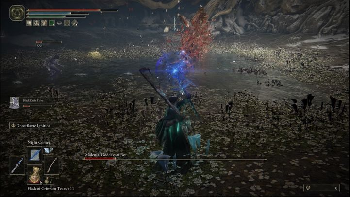 It's critical to control your position on the arena - Elden Ring: How to beat Malenia, Blade of Miquella? - Miquellas Haligtree - Elden Ring Guide
