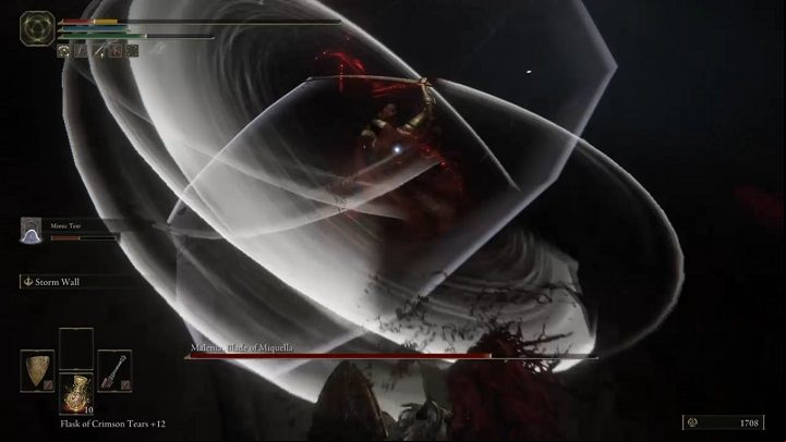 When you start attacking your opponent, you will find that your hits will interrupt most of her attack chains - Elden Ring: How to beat Malenia, Blade of Miquella? - Miquellas Haligtree - Elden Ring Guide