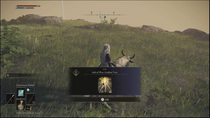 Travel to the indicated place on the map to notice a mounted knight - Elden Ring: Ashes of War and Spirit Ashes (Limgrave) - list of all - Limgrave - Elden Ring Guide