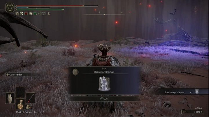 For defeating a Battlemage you will receive Runes (7,800) and Battlemage Hugues Spirit Ashes - Elden Ring: How to beat Battlemage Hugues? - Greyoll Dragonbarrows - Elden Ring Guide