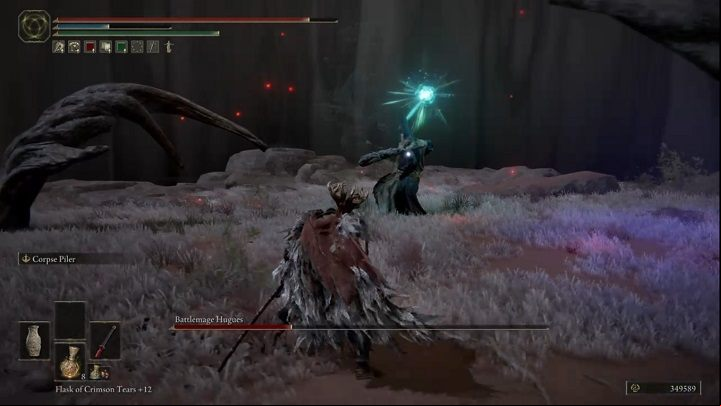 Another attack involves magic energy gathering around the enemy's wand - Elden Ring: How to beat Battlemage Hugues? - Greyoll Dragonbarrows - Elden Ring Guide