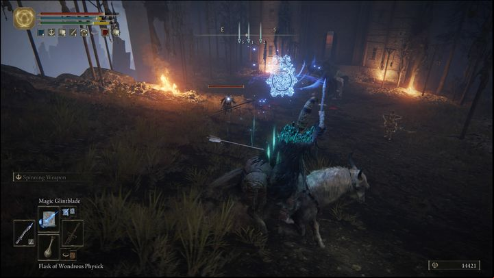 There are several enemies in the area, along with a guard protecting the entrance to the Volcano Manor - Elden Ring: How to access Volcano Manor? - FAQ - Elden Ring Guide