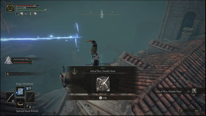 The Double Slash is collected by reaching the building roof and killing a scarab found there - Elden Ring: Caelid - locations of all Ashes of War and Spirit Ashes - Caelid - Elden Ring Guide