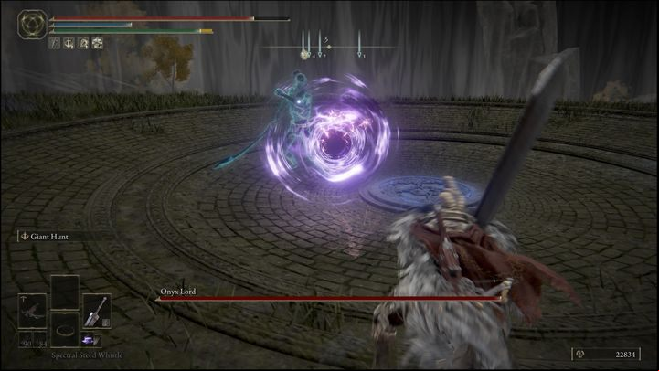 If you stay far away from the boss, he will often conjure a gravity sphere that is fast and can hit you - Elden Ring: How to beat Alabaster Lord? - Weeping Peninsula - Elden Ring Guide